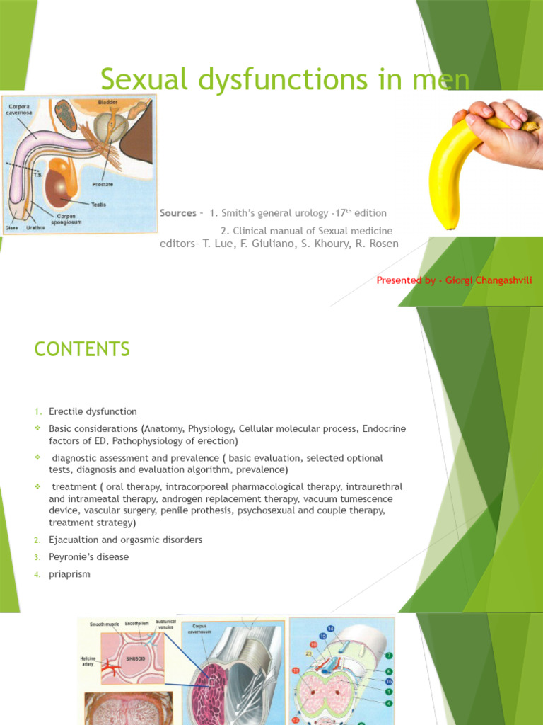 Men's Sexual Dysfunctions Explained | PDF | Erectile Dysfunction ...