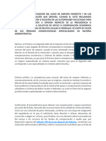 Competencia para Conocer Del Juicio de Amparo Indirecto y de Los Medios de Impugnación Que Deriven