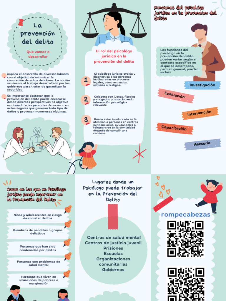 Folleto Prevencion Del Delito | PDF | Prevención del crimen | Sicología