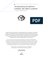 Formas Contemporáneas de Gobierno: y Administración Universitaria: Visión Histórica y Prospectiva