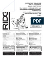 Operator'S Manual: 12 In. Sliding Compound Miter Saw