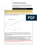 BUS 5030 Module 6 - Problem Set Time Series Analysis Worksheet