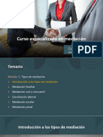 Tipos Mediación - Módulo 5 - Curso Mediación 2023