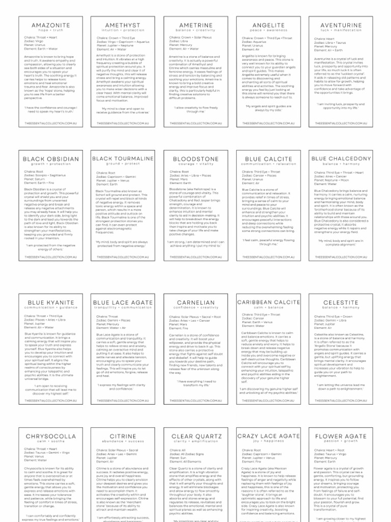 10page Free Printable Meanings | PDF