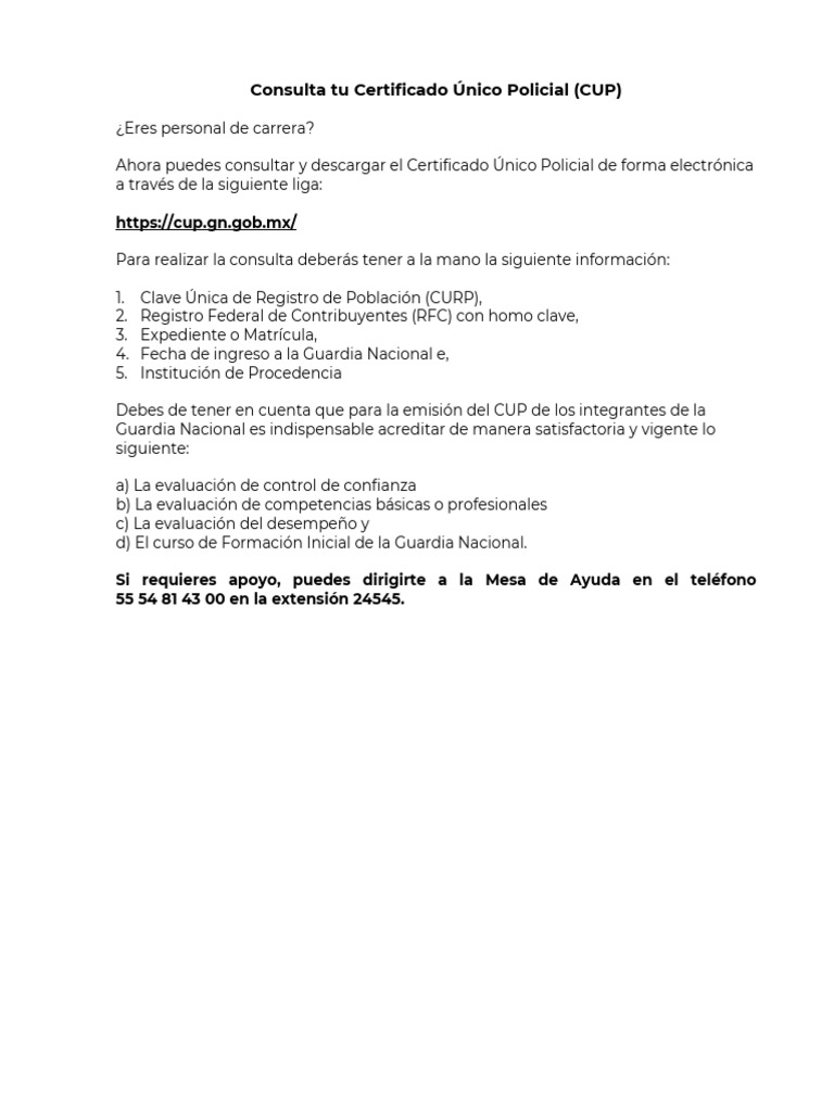 Cómo Descargar el Certificado Único Policial | PDF | Finanzas y dinero