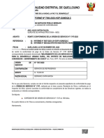 Informe #7390. Remito Conformidad Orden de Servicio