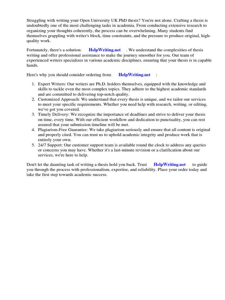 Open university uk phd thesis pdf thesis doctor of philosophy