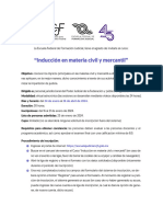 Convocatoria Curso Inducción Civil y Mercantil 5