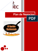 Plan de Negocio EL Sarte Restaurant 111111