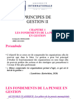 Chapitre 1 Les Fondements de La Pensee en Gestion