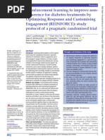 REinforcement Learning To Improve Non - Adherence For Diabetes Treatments