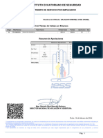Instituto Ecuatoriano de Seguridad: Tiempo de Servicio Por Empleador
