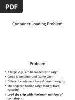 Container Loading Problem