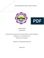 Research Format Preliminaries Title Page Approval Sheet Transmittal