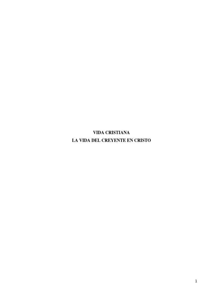 Principios de la Vida Cristiana | PDF | Alma | Cristo (título)