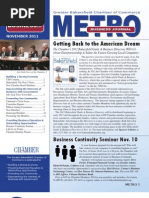 METRO Business Journal - November 2011