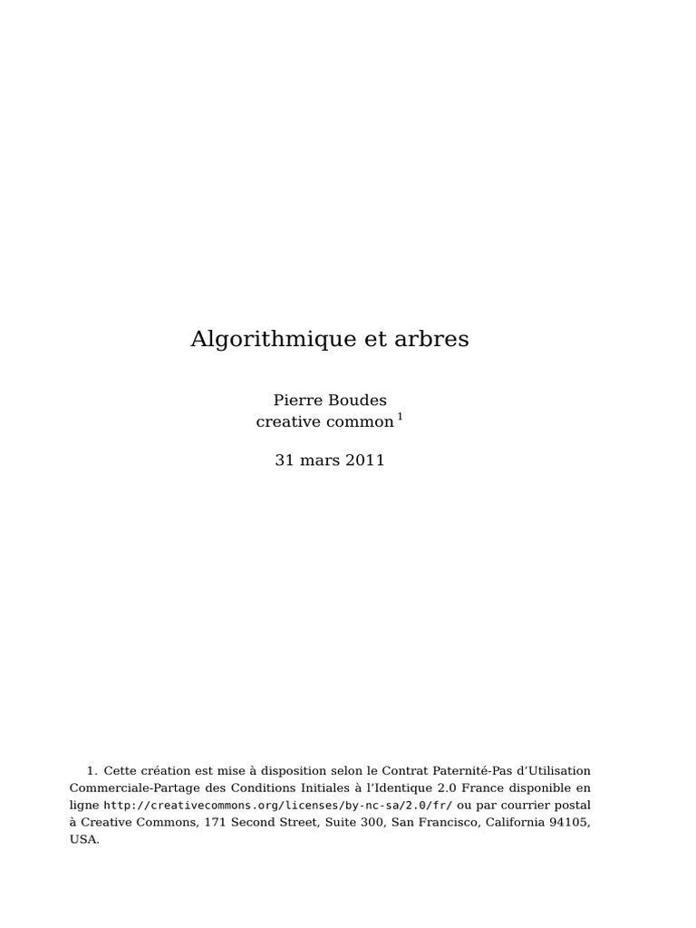 Introduction aux algorithmes et leur étude | PDF | Programme ...