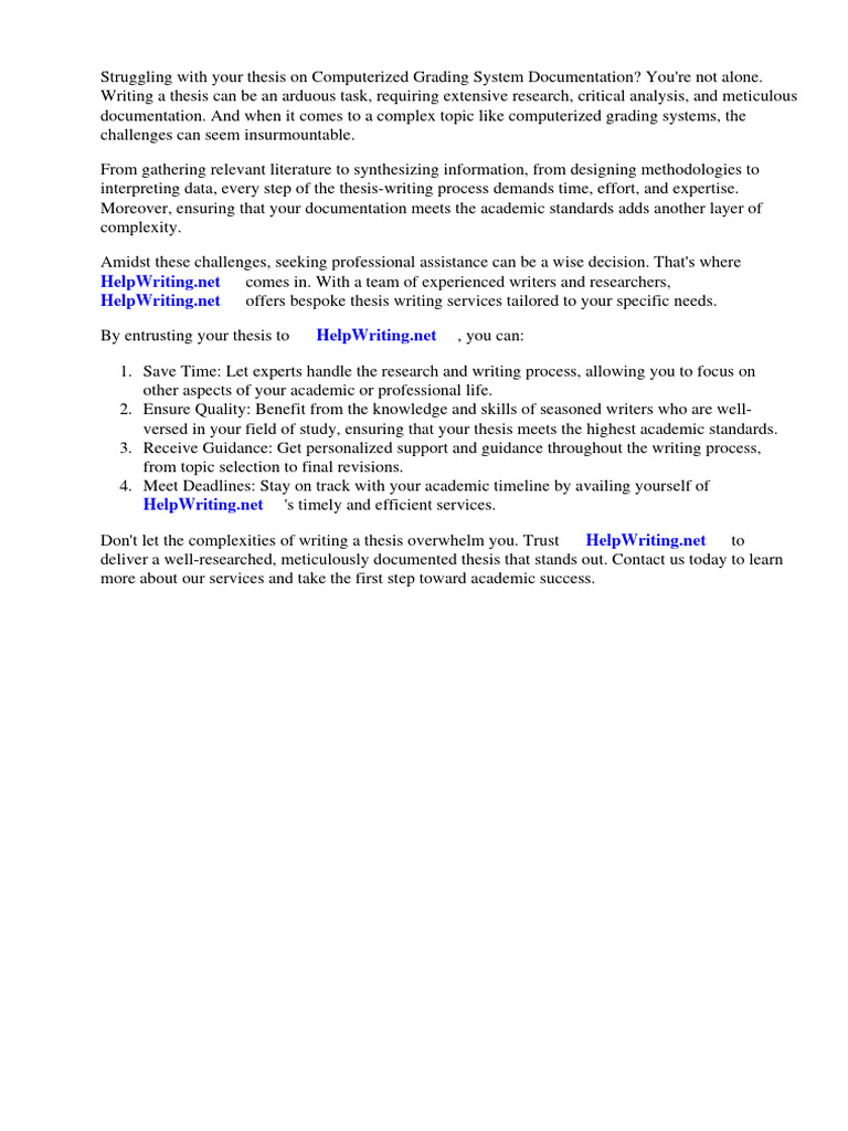 Computerized Grading System Thesis Documentation | PDF | Information ...