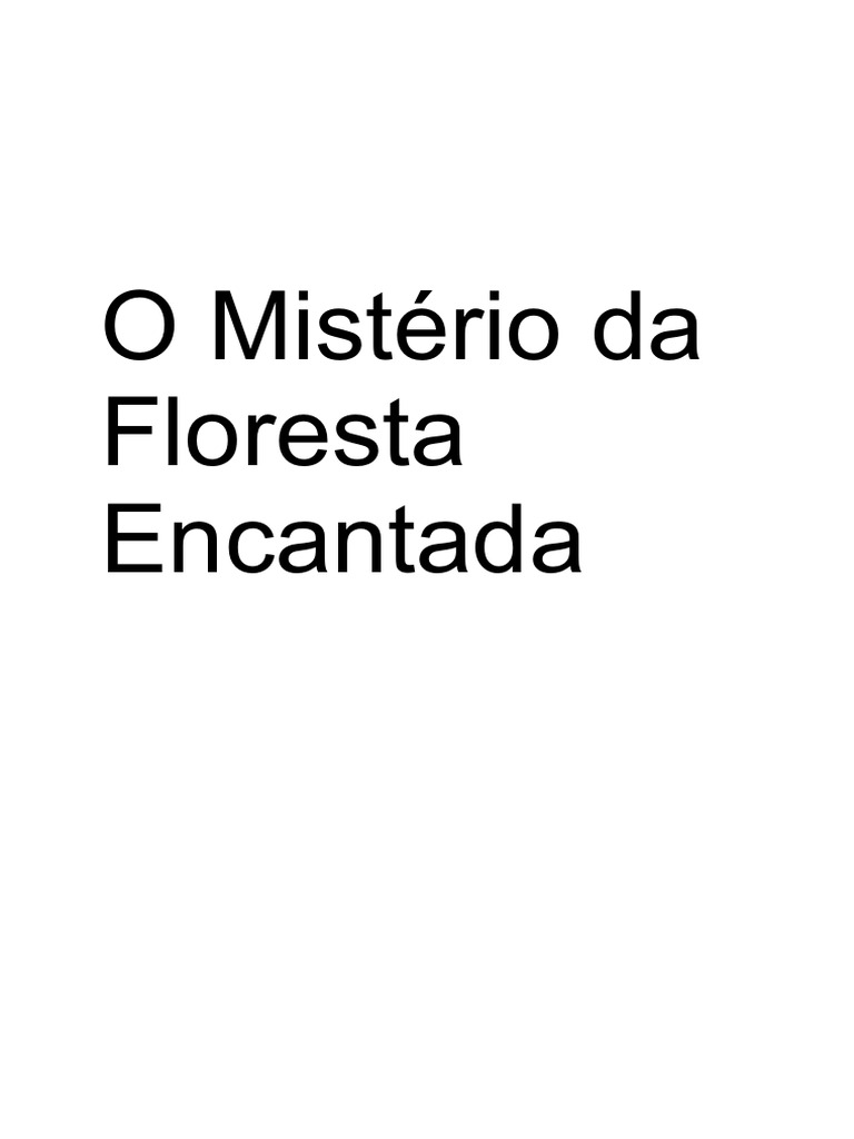 Mistério da Floresta Encantada | PDF