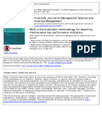 Multi-Criteria Decision Methodology For Selecting