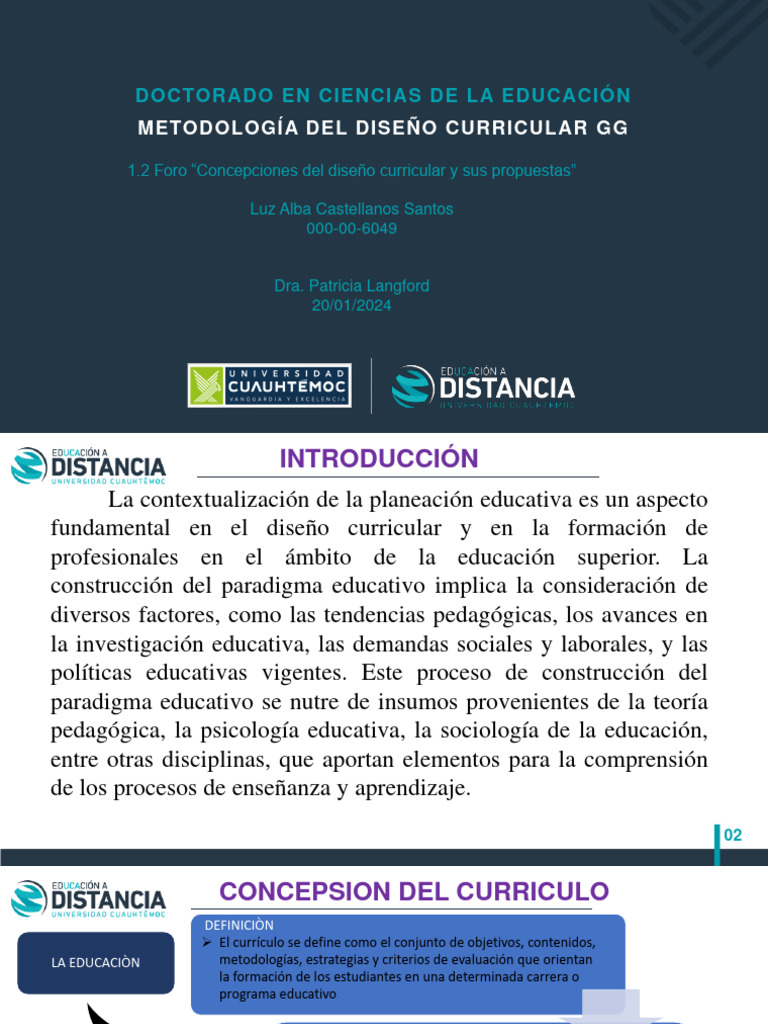 Diseño Curricular en Educación Superior | PDF | Plan de estudios ...