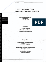 Next Generation Geothermal Power Plant