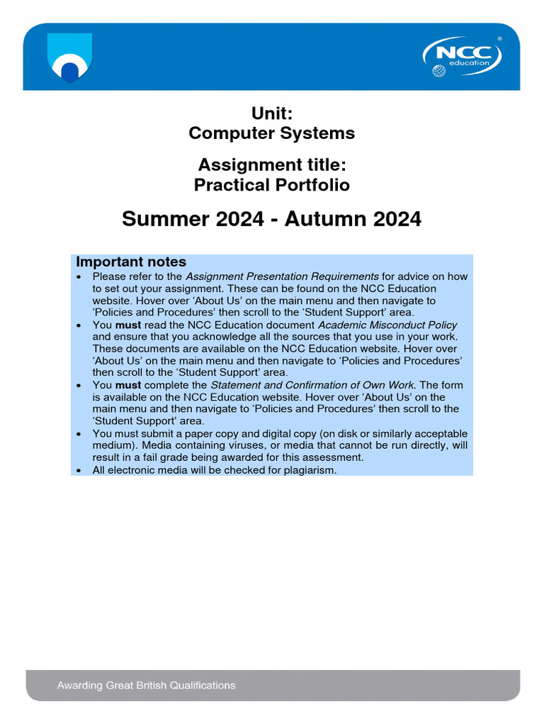 Computer Systems Assignment Spring 2025 | PDF | Computer Hardware ...