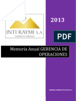Memoria Anual 2013 Gerencia Operaciones RevA