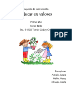 Proyecto: INTERACCION Y VALORES