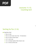 Lectures 11-12 - Countingsort