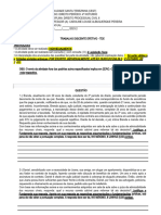 Tde 1 - Processual Civil Ii - Cest - 2023.2 - Noturno