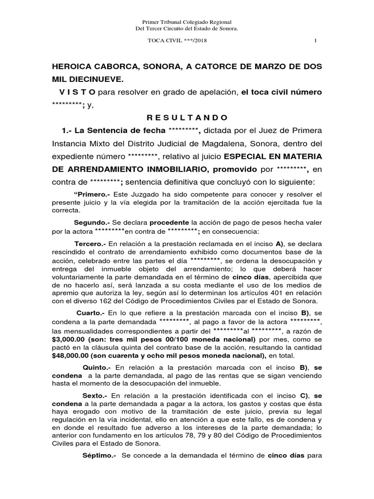 Sentencia HHH Enta Agraria | PDF | Caso de ley | Sentencia (ley)