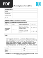 Medical Certificate For Maternity Leave | PDF