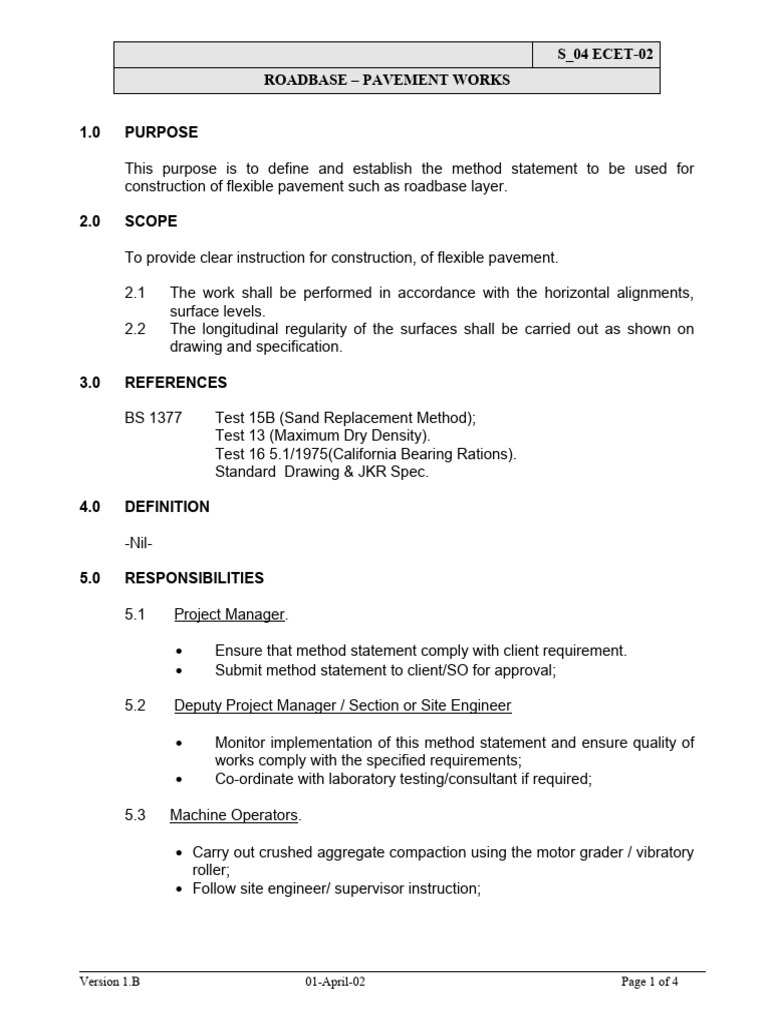 16 Roadbase Pavement Works Pdf Road Surface