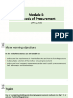 Module 5 - Methods of Procurement