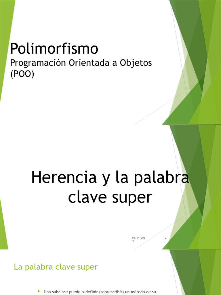 Polimorfismo en Programación Orientada a Objetos | PDF | Herencia ...