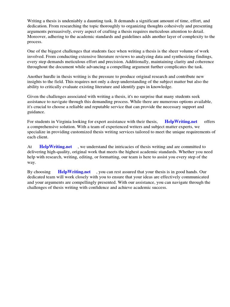 Virginia Thesis Pdf Thesis Essays