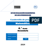 Cuadernillo de Preguntas Matemática 4.° CORREGIDO