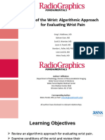 MRI of The Wrist Algorithmic Approach - RadioGraphics