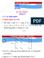 Chương 1. Ma trận - Định thức - P1