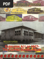 Milestones in Phil Education (Gabaldon Act of 1907 The Filipino School House)