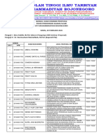 Jadwal Ujian Seminar Proposal