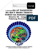 Core - Pagbasa at Pagsusuri - q3 - CLAS3 - Tekstong Persuweysib - v3 - MAJA JOREY DONGOR