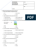 Soal PTS Kelas 1 SMT 1 Tema 3