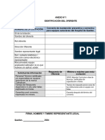 Anexo Nº1 Identificación Oferente