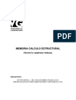 Memoria de Calculo Estructural - Terraza