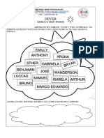 Matriz Dos Nomes - DEVER PRÉ 5 ANOS