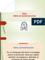 Perfil de Investigacion