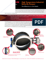 RHTB Round High Temperature Industrial Butterfly FGR Damper 1015