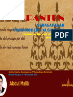 Pantun Sebagai Akar Puisi Modern Nusantara 1